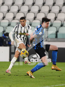 2021-02-09 - Cristiano Ronaldo (Juventus FC) shots on goal - JUVENTUS FC VS FC INTERNAZIONALE - ITALIAN CUP - SOCCER
