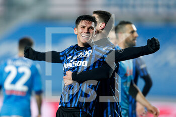 2021-02-10 - Matteo Pessina (Atalanta) celebrates after scoring a goal - ATALANTA BC VS SSC NAPOLI - ITALIAN CUP - SOCCER