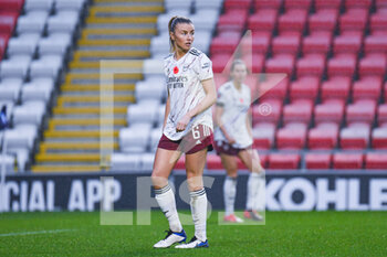 2020-11-08 - Arsenal Women defender Leah Williamson (6) during the Women's English championship, FA Women's Super League football match between Manchester United and Arsenal on November 8, 2020 at Leigh Sports Village in Leigh, England - Photo Malcolm Bryce / ProSportsImages / DPPI - MANCHESTER UNITED VS ARSENAL - ENGLISH FA WOMEN'S SUPER LEAGUE - SOCCER