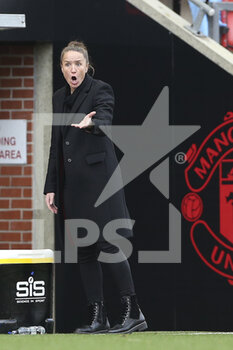 2020-11-14 - Manchester United Women Manager Casey Stoney during the Women's English championship, FA Women's Super League football match between Manchester United and Manchester City on November 14, 2020 at Leigh Sports Village in Leigh, England - Photo Craig Galloway / ProSportsImages / DPPI - MANCHESTER UNITED VS MANCHESTER CITY - ENGLISH FA WOMEN'S SUPER LEAGUE - SOCCER