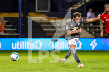 2020-09-22 - Manchester United midfielder Juan Mata (8) scores from the penalty spot during the English League Cup, EFL Carabao Cup, football match between Luton Town and Manchester United on September 22, 2020 at Kenilworth Road in Luton, England - Photo Nigel Keene / ProSportsImages / DPPI - LUTON TOWN VS MANCHESTER UNITED - ENGLISH LEAGUE CUP - SOCCER