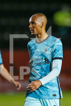 2020-09-24 - Liverpool midfielder Fabinho during the English League Cup, EFL Carabao Cup, football match between Lincoln City and Liverpool on September 24, 2020 at Sincil Bank in Lincoln, England - Photo Shaun Conway / ProSportsImages / DPPI - LINCOLN CITY VS LIVERPOOL - ENGLISH LEAGUE CUP - SOCCER