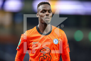 2020-09-29 - Chelsea goalkeeper Edouard Mendy (16) during the English League Cup, EFL Carabao Cup Fourth Round football match between Tottenham Hotspur and Chelsea on September 29, 2020 at Tottenham Hotspur Stadium in London, England - Photo Nigel Keene / ProSportsImages / DPPI - TOTTENHAM HOTSPUR VS CHELSEA - ENGLISH LEAGUE CUP - SOCCER