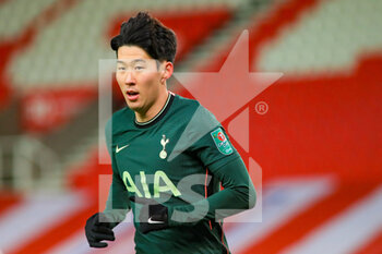 2020-12-23 - Tottenham Hotspur forward Heung-Min Son during the English League Cup, EFL Cup quarter-final football match between Stoke City and Tottenham Hotspur on December 23, 2020 at the Bet365 Stadium in Stoke-on-Trent, England - Photo kevin Warburton - A Moment in Sport / ProSportsImages / DPPI - STOKE CITY VS TOTTENHAM HOTSPUR - ENGLISH LEAGUE CUP - SOCCER