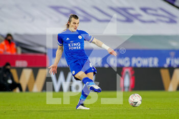 2021-02-10 - Caglar Soyuncu (4) of Leicester City during the English Cup, FA Cup 5th round football match between Leicester City and Brighton and Hove Albion on February 10, 2021 at the King Power Stadium in Leicester, England - Photo Nigel Keene / ProSportsImages / DPPI - LEICESTER CITY AND BRIGHTON AND HOVE ALBION - ENGLISH LEAGUE CUP - SOCCER