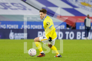 2021-02-10 - Adam Lallana (14) of Brighton Hove Albion during the English Cup, FA Cup 5th round football match between Leicester City and Brighton and Hove Albion on February 10, 2021 at the King Power Stadium in Leicester, England - Photo Nigel Keene / ProSportsImages / DPPI - LEICESTER CITY AND BRIGHTON AND HOVE ALBION - ENGLISH LEAGUE CUP - SOCCER