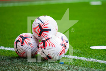 2020-09-12 - Official Nike balls during the English championship Premier League football match between Liverpool and Leeds United on September 12, 2020 at Anfield in Liverpool, England - Photo Malcolm Bryce / ProSportsImages / DPPI - LIVERPOOL VS LEEDS UNITED - ENGLISH PREMIER LEAGUE - SOCCER
