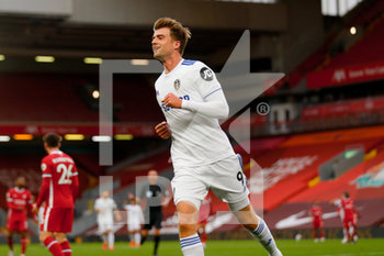 2020-09-12 - Leeds United forward Patrick Bamford (9) scores a goal to make the score 2-2 during the English championship Premier League football match between Liverpool and Leeds United on September 12, 2020 at Anfield in Liverpool, England - Photo Simon Davies / ProSportsImages / DPPI - LIVERPOOL VS LEEDS UNITED - ENGLISH PREMIER LEAGUE - SOCCER