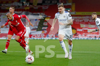 2020-09-12 - Leeds United defender Stuart Dallas (15) during the English championship Premier League football match between Liverpool and Leeds United on September 12, 2020 at Anfield in Liverpool, England - Photo Simon Davies / ProSportsImages / DPPI - LIVERPOOL VS LEEDS UNITED - ENGLISH PREMIER LEAGUE - SOCCER