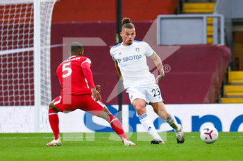2020-09-12 - Leeds United midfielder Kalvin Phillips (23) passes the ball during the English championship Premier League football match between Liverpool and Leeds United on September 12, 2020 at Anfield in Liverpool, England - Photo Malcolm Bryce / ProSportsImages / DPPI - LIVERPOOL VS LEEDS UNITED - ENGLISH PREMIER LEAGUE - SOCCER