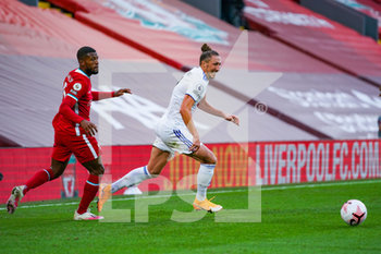 2020-09-12 - Leeds United defender Luke Ayling (2) and Liverpool midfielder Georginio Wijnaldum (5) during the English championship Premier League football match between Liverpool and Leeds United on September 12, 2020 at Anfield in Liverpool, England - Photo Malcolm Bryce / ProSportsImages / DPPI - LIVERPOOL VS LEEDS UNITED - ENGLISH PREMIER LEAGUE - SOCCER