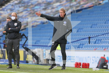 2020-09-26 - Brighton and Hove Albion manager Graham Potter gestures during the English championship Premier League football match between Brighton and Hove Albion and Manchester United on September 26, 2020 at the American Express Community Stadium in Brighton and Hove, England - Photo Phil Duncan / ProSportsImages / DPPI - BRIGHTON AND HOVE ALBION - ENGLISH PREMIER LEAGUE - SOCCER