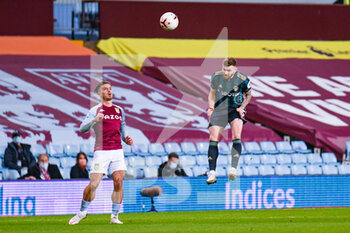 2020-10-23 - Leeds United defender Stuart Dallas (15) headers the ball during the English championship Premier League football match between Aston Villa and Leeds United on October 23, 2020 at Villa Park in Birmingham, England - Photo Malcolm Bryce / ProSportsImages / DPPI - ASTON VILLA VS LEEDS UNITED - ENGLISH PREMIER LEAGUE - SOCCER