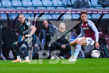2020-10-23 - Leeds United midfielder Jack Harrison (22) as Marcelo Bielsa of Leeds United (Head Coach) watches on during the English championship Premier League football match between Aston Villa and Leeds United on October 23, 2020 at Villa Park in Birmingham, England - Photo Malcolm Bryce / ProSportsImages / DPPI - ASTON VILLA VS LEEDS UNITED - ENGLISH PREMIER LEAGUE - SOCCER