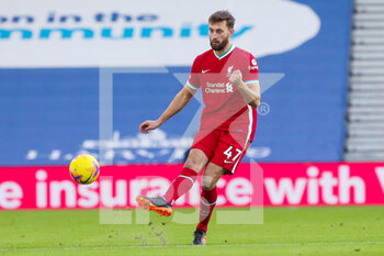 2020-11-28 - Liverpool defender Nathaniel Phillips during the English championship, Premier League football match between Brighton and Hove Albion and Liverpool on November 28, 2020 at the American Express Community Stadium in Brighton and Hove, England - Photo Phil Duncan / ProSportsImages / DPPI - BRIGHTON AND HOVE ALBION VS LIVERPOOL - ENGLISH PREMIER LEAGUE - SOCCER