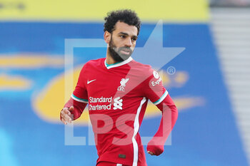 2020-11-28 - Liverpool forward Mohamed Salah during the English championship, Premier League football match between Brighton and Hove Albion and Liverpool on November 28, 2020 at the American Express Community Stadium in Brighton and Hove, England - Photo Phil Duncan / ProSportsImages / DPPI - BRIGHTON AND HOVE ALBION VS LIVERPOOL - ENGLISH PREMIER LEAGUE - SOCCER