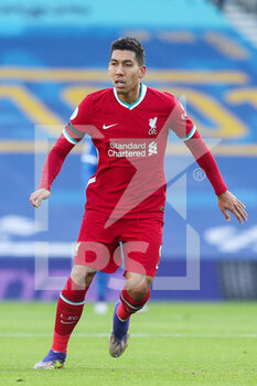 2020-11-28 - Liverpool forward Roberto Firmino during the English championship, Premier League football match between Brighton and Hove Albion and Liverpool on November 28, 2020 at the American Express Community Stadium in Brighton and Hove, England - Photo Phil Duncan / ProSportsImages / DPPI - BRIGHTON AND HOVE ALBION VS LIVERPOOL - ENGLISH PREMIER LEAGUE - SOCCER