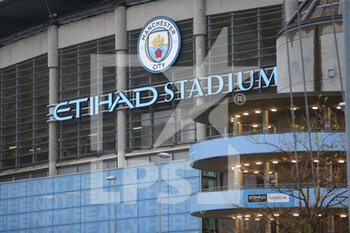 2020-11-28 - General view outside the Etihad Stadium during the English championship Premier League football match between Manchester City and Burnley on November 28, 2020 at the Etihad Stadium in Manchester, England - Photo John Potts / ProSportsImages / DPPI - MANCHESTER CITY VS BURNLEY - ENGLISH PREMIER LEAGUE - SOCCER