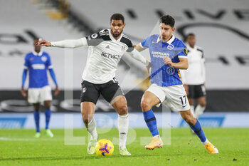 2020-12-16 - Fulham midfielder Ruben Loftus-Cheek (15) battles with Brighton and Hove Albion midfielder Steven Alzate (17) during the English championship Premier League football match between Fulham and Brighton and Hove Albion on December 16, 2020 at Craven Cottage in London, England - Photo Phil Duncan / ProSportsImages / DPPI - FULHAM AND BRIGHTON VS HOVE ALBION - ENGLISH PREMIER LEAGUE - SOCCER