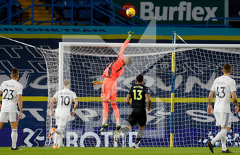 2020-12-16 - Leeds United goalkeeper Illan Meslier during the English championship Premier League football match between Leeds United and Newcastle United on December 16, 2020 at Elland Road in Leeds, England - Photo Simon Davies / ProSportsImages / DPPI - LEEDS UNITED VS NEWCASTLE UNITED - ENGLISH PREMIER LEAGUE - SOCCER