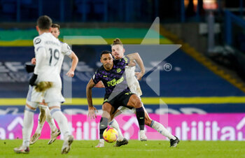 2020-12-16 - Callum Wilson of Newcastle and Leeds United midfielder Kalvin Phillips during the English championship Premier League football match between Leeds United and Newcastle United on December 16, 2020 at Elland Road in Leeds, England - Photo Simon Davies / ProSportsImages / DPPI - LEEDS UNITED VS NEWCASTLE UNITED - ENGLISH PREMIER LEAGUE - SOCCER