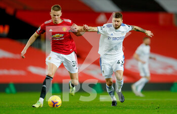 2020-12-20 - Manchester United midfielder Scott McTominay (39) and Leeds United midfielder Mateusz Klich (43) during the English championship Premier League football match between Manchester United and Leeds United on December 20, 2020 at Old Trafford in Manchester, England - Photo Simon Davies / ProSportsImages / DPPI - MANCHESTER UNITED VS LEEDS UNITED - ENGLISH PREMIER LEAGUE - SOCCER