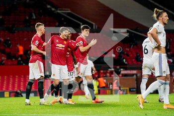 2020-12-20 - Manchester United defender Victor Lindelof (2) celebrates after the 4-0 goal during the English championship Premier League football match between Manchester United and Leeds United on December 20, 2020 at Old Trafford in Manchester, England - Photo Malcolm Bryce / ProSportsImages / DPPI - MANCHESTER UNITED VS LEEDS UNITED - ENGLISH PREMIER LEAGUE - SOCCER