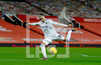 2020-12-20 - Leeds United forward Raphinha (18) shoots during the English championship Premier League football match between Manchester United and Leeds United on December 20, 2020 at Old Trafford in Manchester, England - Photo Simon Davies / ProSportsImages / DPPI - MANCHESTER UNITED VS LEEDS UNITED - ENGLISH PREMIER LEAGUE - SOCCER