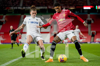 2020-12-20 - Leeds United midfielder Kalvin Phillips (23) and Manchester United forward Marcus Rashford (10) in action during the English championship Premier League football match between Manchester United and Leeds United on December 20, 2020 at Old Trafford in Manchester, England - Photo Malcolm Bryce / ProSportsImages / DPPI - MANCHESTER UNITED VS LEEDS UNITED - ENGLISH PREMIER LEAGUE - SOCCER
