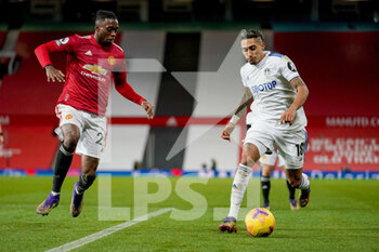 2020-12-20 - Leeds United forward Raphinha (18) and Aaron Wan-Bissaka of Manchester United during the English championship Premier League football match between Manchester United and Leeds United on December 20, 2020 at Old Trafford in Manchester, England - Photo Malcolm Bryce / ProSportsImages / DPPI - MANCHESTER UNITED VS LEEDS UNITED - ENGLISH PREMIER LEAGUE - SOCCER