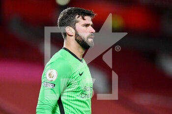2020-12-27 - Liverpool goalkeeper Alisson Becker during the English championship Premier League football match between Liverpool and West Bromwich Albion on December 27, 2020 at Anfield in Liverpool, England - Photo Malcolm Bryce / ProSportsImages / DPPI - LIVERPOOL VS WEST BROMWICH ALBION - ENGLISH PREMIER LEAGUE - SOCCER