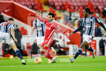 2020-12-27 - Liverpool forward Mohamed Salah (11) in action during the English championship Premier League football match between Liverpool and West Bromwich Albion on December 27, 2020 at Anfield in Liverpool, England - Photo Malcolm Bryce / ProSportsImages / DPPI - LIVERPOOL VS WEST BROMWICH ALBION - ENGLISH PREMIER LEAGUE - SOCCER