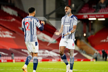 2020-12-27 - West Bromwich Albion defender Semi Ajayi (6) gestures and reacts at full-time after drawing 1-1 during the English championship Premier League football match between Liverpool and West Bromwich Albion on December 27, 2020 at Anfield in Liverpool, England - Photo Malcolm Bryce / ProSportsImages / DPPI - LIVERPOOL VS WEST BROMWICH ALBION - ENGLISH PREMIER LEAGUE - SOCCER