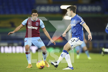 2021-01-01 - Everton defender Seamus Coleman during the English championship Premier League football match between Everton and West Ham United on January 1, 2021 at Goodison Park in Liverpool, England - Photo Craig Galloway / ProSportsImages / DPPI - EVERTON AND WEST HAM UNITED - ENGLISH PREMIER LEAGUE - SOCCER