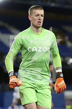 2021-01-01 - Everton goalkeeper Jordan Pickford during the English championship Premier League football match between Everton and West Ham United on January 1, 2021 at Goodison Park in Liverpool, England - Photo Craig Galloway / ProSportsImages / DPPI - EVERTON AND WEST HAM UNITED - ENGLISH PREMIER LEAGUE - SOCCER