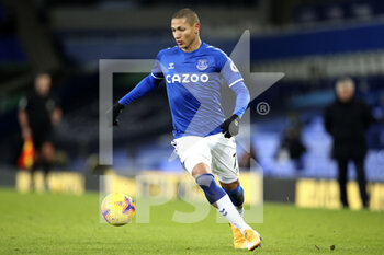 2021-01-01 - Everton forward Richarlison during the English championship Premier League football match between Everton and West Ham United on January 1, 2021 at Goodison Park in Liverpool, England - Photo Craig Galloway / ProSportsImages / DPPI - EVERTON AND WEST HAM UNITED - ENGLISH PREMIER LEAGUE - SOCCER