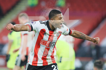 2021-01-12 - Sheffield United forward Rhian Brewster (24) celebrates during the English championship Premier League football match between Sheffield United and Newcastle United on January 12, 2021 at Bramall Lane in Sheffield, England - Photo kevin Warburton / A Moment in Sport / ProSportsImages / DPPI - SHEFFIELD UNITED VS NEWCASTLE UNITED - ENGLISH PREMIER LEAGUE - SOCCER