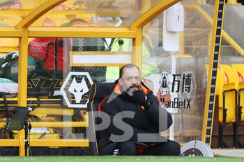 2021-01-16 - Coach Nuno Espirito Santo of Wolverhampton Wanderers during the English championship Premier League football match between Wolverhampton Wanderers and West Bromwich Albion on January 16, 2021 at Molineux stadium in Wolverhampton, England - Photo Nigel Keene / ProSportsImages / DPPI - WOLVERHAMPTON WANDERERS VS WEST BROMWICH ALBION - ENGLISH PREMIER LEAGUE - SOCCER