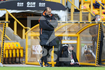 2021-01-16 - Coach Nuno Espirito Santo of Wolverhampton Wanderers during the English championship Premier League football match between Wolverhampton Wanderers and West Bromwich Albion on January 16, 2021 at Molineux stadium in Wolverhampton, England - Photo Nigel Keene / ProSportsImages / DPPI - WOLVERHAMPTON WANDERERS VS WEST BROMWICH ALBION - ENGLISH PREMIER LEAGUE - SOCCER