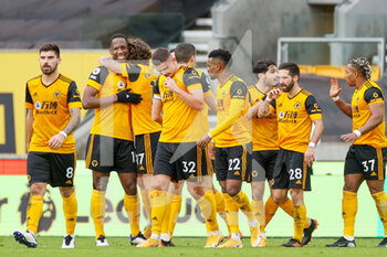 2021-01-16 - Willy Boly (15) of Wolverhampton Wanderers scores a goal and celebrates during the English championship Premier League football match between Wolverhampton Wanderers and West Bromwich Albion on January 16, 2021 at Molineux stadium in Wolverhampton, England - Photo Nigel Keene / ProSportsImages / DPPI - WOLVERHAMPTON WANDERERS VS WEST BROMWICH ALBION - ENGLISH PREMIER LEAGUE - SOCCER