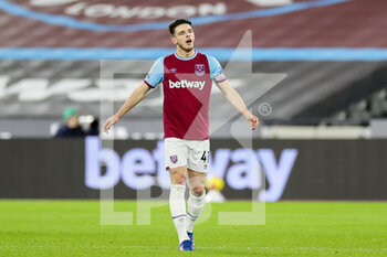 2021-01-19 - Declan Rice (41) of West Ham during the English championship Premier League football match between West Ham United and West Bromwich Albion on January 19, 2021 at the London Stadium in London, England - Photo Nigel Keene / ProSportsImages / DPPI - WEST HAM UNITED AND WEST BROMWICH ALBION - ENGLISH PREMIER LEAGUE - SOCCER