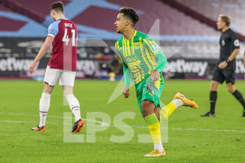 2021-01-19 - Matheus Pereira (12) of West Bromwich Albion celebrates his goal during the English championship Premier League football match between West Ham United and West Bromwich Albion on January 19, 2021 at the London Stadium in London, England - Photo Nigel Keene / ProSportsImages / DPPI - WEST HAM UNITED AND WEST BROMWICH ALBION - ENGLISH PREMIER LEAGUE - SOCCER
