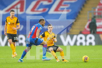 2021-01-30 - Crystal Palace forward Jordan Ayew (9) and Wolverhampton Wanderers midfielder Daniel Podence (10) during the English championship Premier League football match between Crystal Palace and Wolverhampton Wanderers on January 30, 2021 at Selhurst Park in London, England - Photo Toyin Oshodi / ProSportsImages / DPPI - CRYSTAL PALACE AND WOLVERHAMPTON WANDERERS - ENGLISH PREMIER LEAGUE - SOCCER