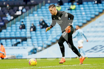 2021-01-30 - Manchester City goalkeeper Ederson during the English championship Premier League football match between Manchester City and Sheffield United on January 30, 2021 at the Etihad Stadium in Manchester, England - Photo Malcolm Bryce / ProSportsImages / DPPI - MANCHESTER CITY AND SHEFFIELD UNITED - ENGLISH PREMIER LEAGUE - SOCCER