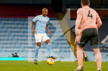 2021-01-30 - Manchester City midfielder Fernandinho (25) during the English championship Premier League football match between Manchester City and Sheffield United on January 30, 2021 at the Etihad Stadium in Manchester, England - Photo Malcolm Bryce / ProSportsImages / DPPI - MANCHESTER CITY AND SHEFFIELD UNITED - ENGLISH PREMIER LEAGUE - SOCCER