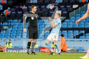 2021-01-30 - Manchester City defender Oleksandr Zinchenko (11) gestures and reacts towards the referee during the English championship Premier League football match between Manchester City and Sheffield United on January 30, 2021 at the Etihad Stadium in Manchester, England - Photo Malcolm Bryce / ProSportsImages / DPPI - MANCHESTER CITY AND SHEFFIELD UNITED - ENGLISH PREMIER LEAGUE - SOCCER