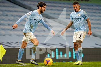 2021-01-30 - Manchester City midfielder Bernardo Silva (20) and Manchester City forward Gabriel Jesus (9) during the English championship Premier League football match between Manchester City and Sheffield United on January 30, 2021 at the Etihad Stadium in Manchester, England - Photo Malcolm Bryce / ProSportsImages / DPPI - MANCHESTER CITY AND SHEFFIELD UNITED - ENGLISH PREMIER LEAGUE - SOCCER