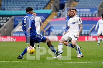 2021-01-31 - Leeds United defender Stuart Dallas (15), Wesley Fofana of Leicester during the English championship Premier League football match between Leicester City and Leeds United on January 31, 2021 at the King Power Stadium in Leicester, England - Photo Malcolm Bryce / ProSportsImages / DPPI - LEICESTER CITY AND LEEDS UNITED - ENGLISH PREMIER LEAGUE - SOCCER