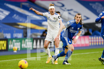 2021-01-31 - Leeds United defender Luke Ayling (2), Caglar Soyuncu of Leicester during the English championship Premier League football match between Leicester City and Leeds United on January 31, 2021 at the King Power Stadium in Leicester, England - Photo Malcolm Bryce / ProSportsImages / DPPI - LEICESTER CITY AND LEEDS UNITED - ENGLISH PREMIER LEAGUE - SOCCER