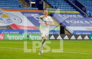 2021-01-31 - Leeds United midfielder Jack Harrison (22) scores a goal and celebrates to make the score 1-3 during the English championship Premier League football match between Leicester City and Leeds United on January 31, 2021 at the King Power Stadium in Leicester, England - Photo Simon Davies / ProSportsImages / DPPI - LEICESTER CITY AND LEEDS UNITED - ENGLISH PREMIER LEAGUE - SOCCER